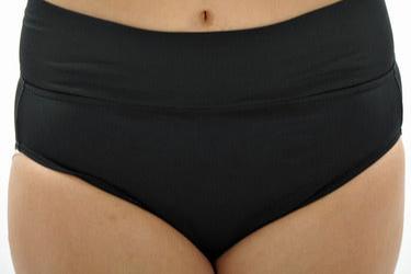 Roll Top Swim Briefs Black