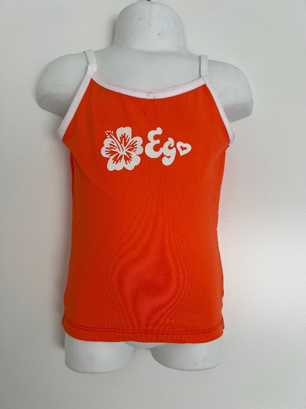 Girls Ego Tankini Top Orange