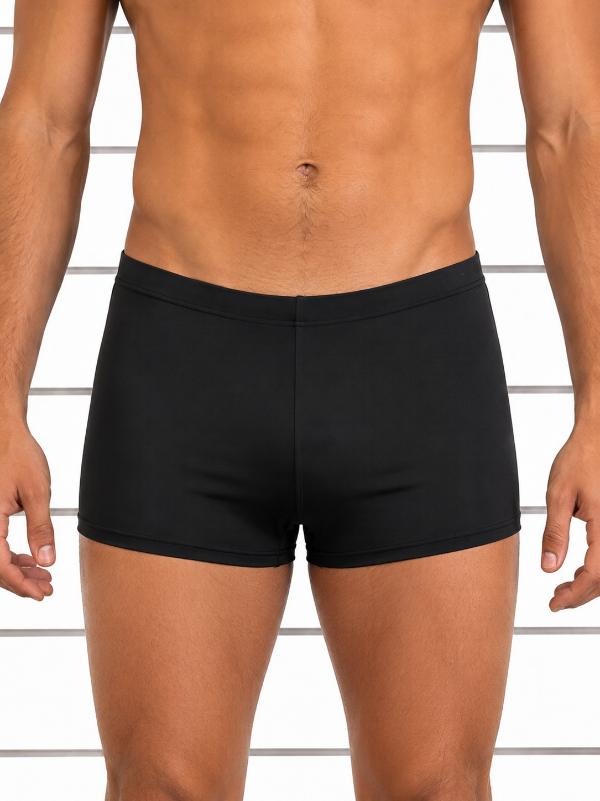 Mens Black Swim Trunks Chlorine Resistant