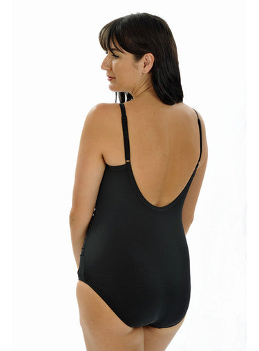 Viva One Piece Crossover Chlorine Resistant - Black Size 10