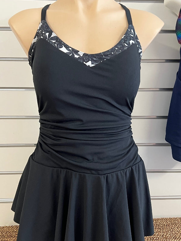 One Piece with Skirt Chlorine Resistant Swimwear