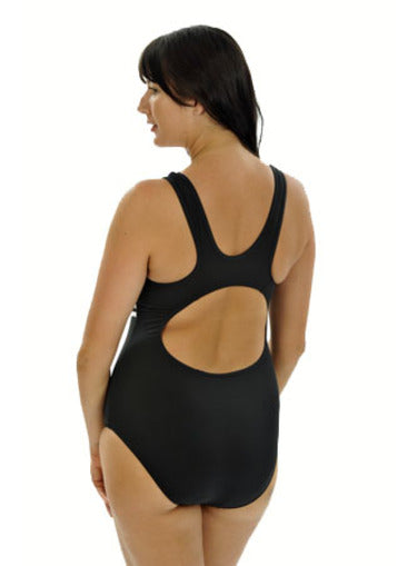 Viva One Piece Chlorine Resistant - - Black with colour bodice