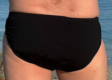 Mens Swim Brief Racer Chlorine Resistant - S - XL Black