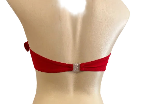 Frill Swim Bandeau - Chlorine Resistant Red