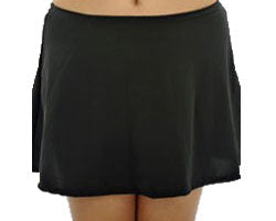 Skort Skirt with attached brief Chlorine Resistant - Black Sizes 14 - 24