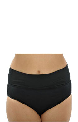 Roll Top Swim Briefs Black