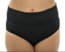 Roll Top Swim Briefs Black