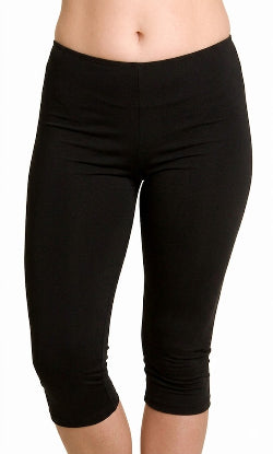 Three Quarter Leggings Chlorine Resistant - Black 12 -24
