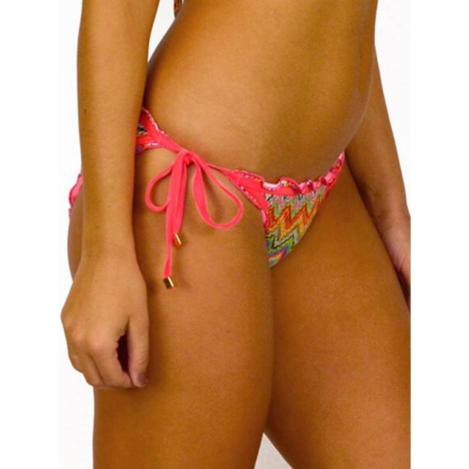 Baku Chevron Ruffle Tie Bikini Pant Sizes 10 & 12