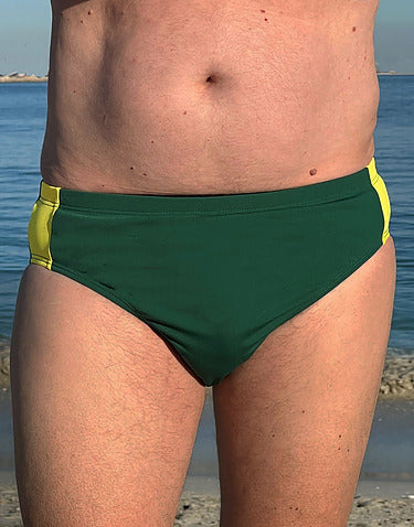 Mens Swim Brief Racer Chlorine Resistant Plussize Large- 5XL - 7XL Candy