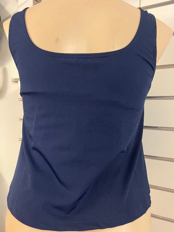 Womens Tank Top Back Navy
