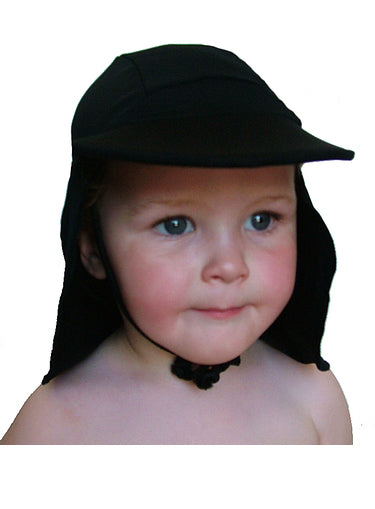 Legionnaire Swim Hat for Babies- Black