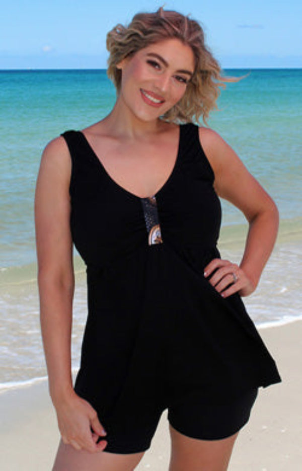 Chlorine proof swing tankini top