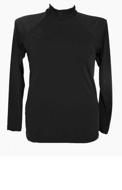 Women Long Sleeve Rash - Chlorine Resistant SPF50+ S - XL Black