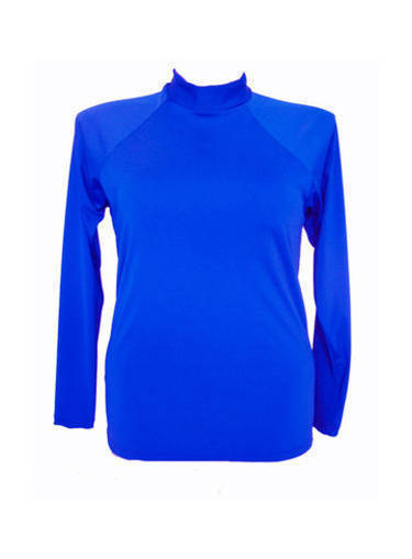 Women Long Sleeve Rash - Chlorine Resistant SPF50+ S - XL Cobalt