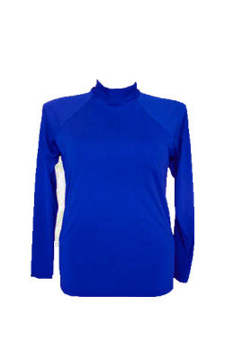 Women Long Sleeve Rash - Chlorine Resistant SPF50+ S - XL Cobalt