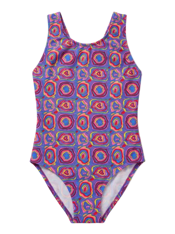 Girls Colorful patterned swimsuit 