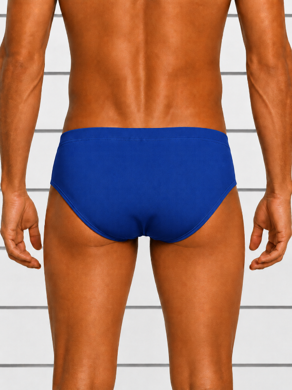 Mens Cobalt Blue Swim Briefs back