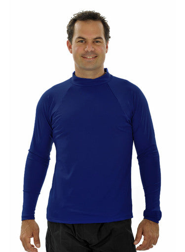 Mens Long Sleeve Rash Shirt - S - XL Black