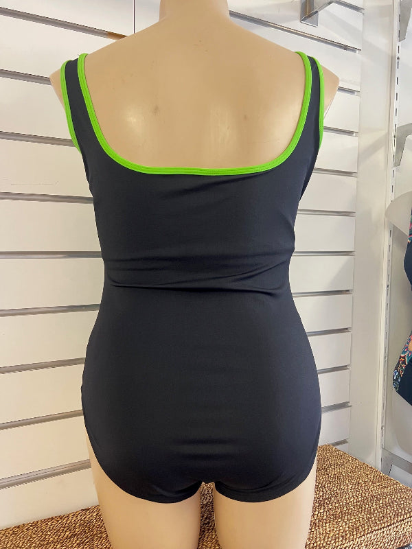 Womens One Piece Swimuit Black Back