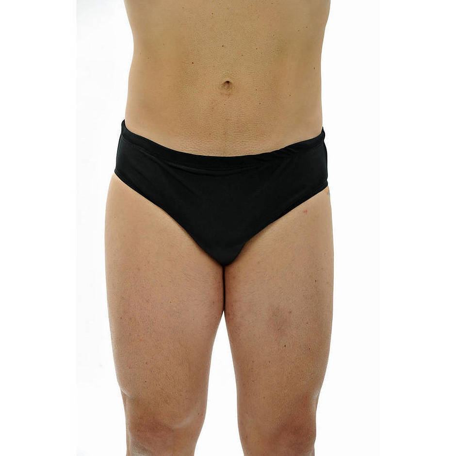 Mens Swim Brief Racer Chlorine Resistant - 5XL - 7XL Black