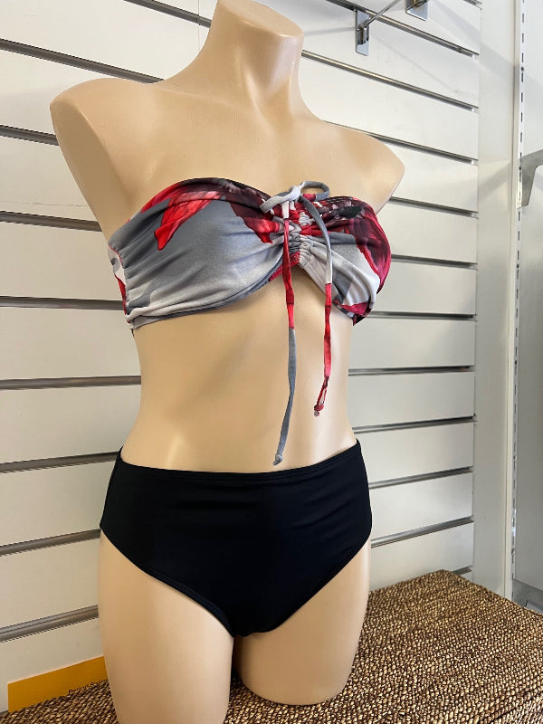 Bow Swim Bikini Top - Chlorine Resistant - Poppy Print