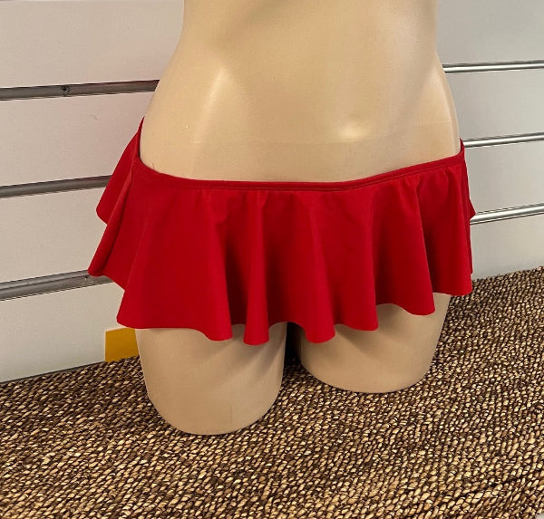 Skirtini Swim Briefs Chlorine Resistant - Red 