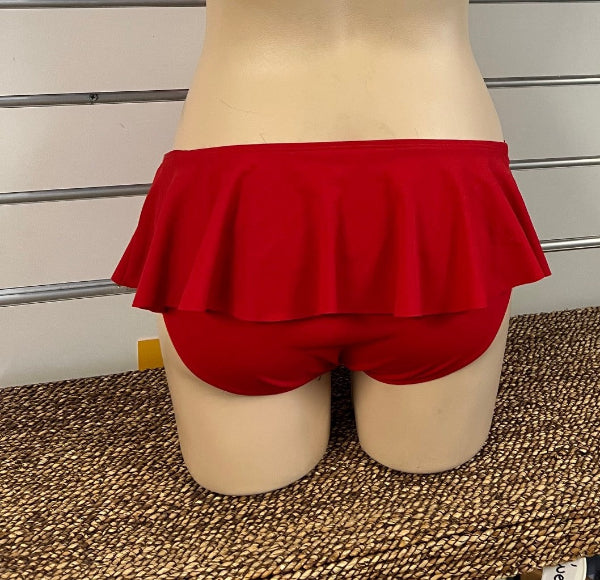 Skirtini Swim Briefs Chlorine Resistant - Red 