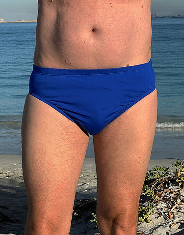 Mens Swim Brief Racer Chlorine Resistant - Plus size large 5XL - 7XL Navy