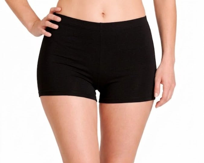 Boyleg Shorts Chlorine Resistant - Black Sizes 8 - 24