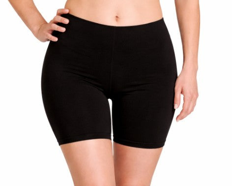 Long Boyleg Shorts Chlorine Resistant - Black Sizes 12 - 24