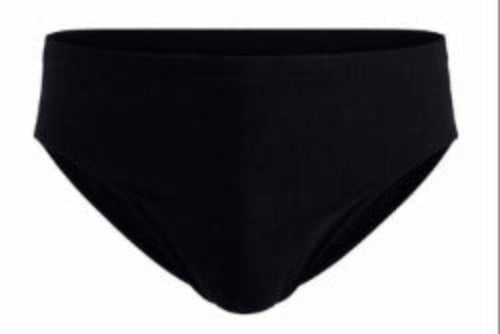Black Mens Swim Racer Briefs